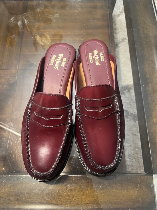 G.H. Bass & Co. Shoes - G.H. Bass & Co. Women's Burgundy Penny Loafer Mules